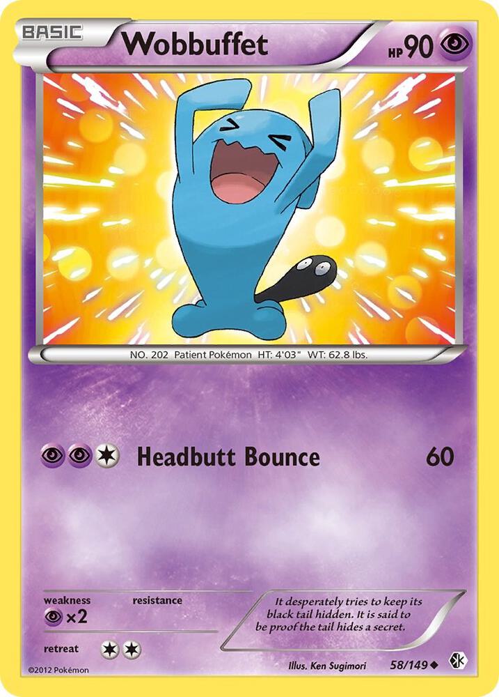 Wobbuffet 58/149 card from Boundaries Crossed