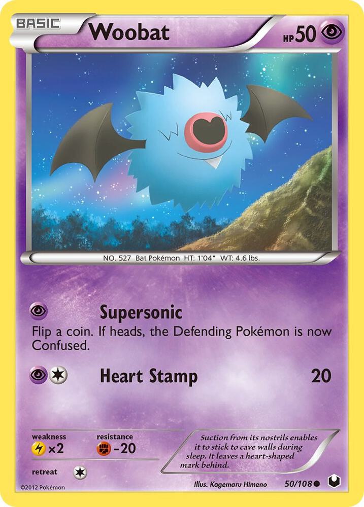 Woobat 50/108 card from Dark Explorers
