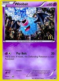Woobat - 7/12 007/012 card from McDonald's Promos 2012