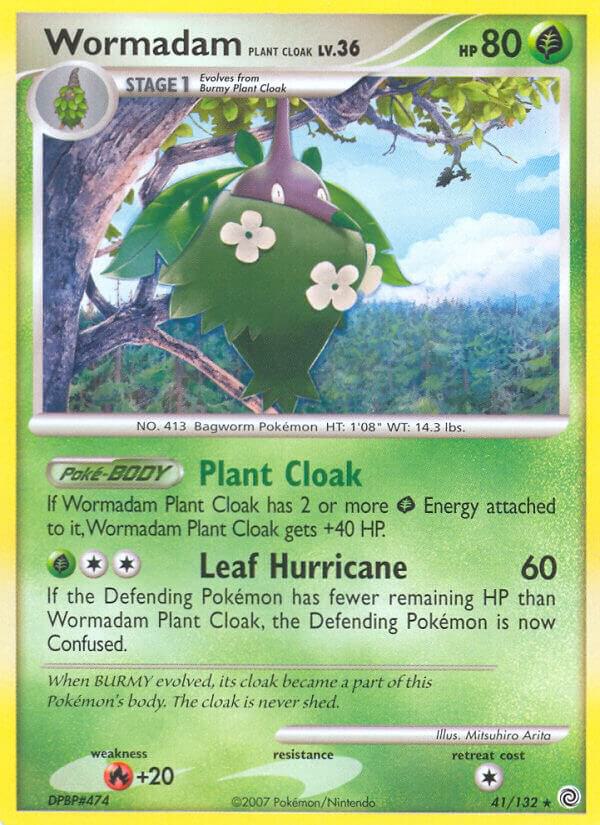 Wormadam Plant Cloak 41/132 card from Secret Wonders