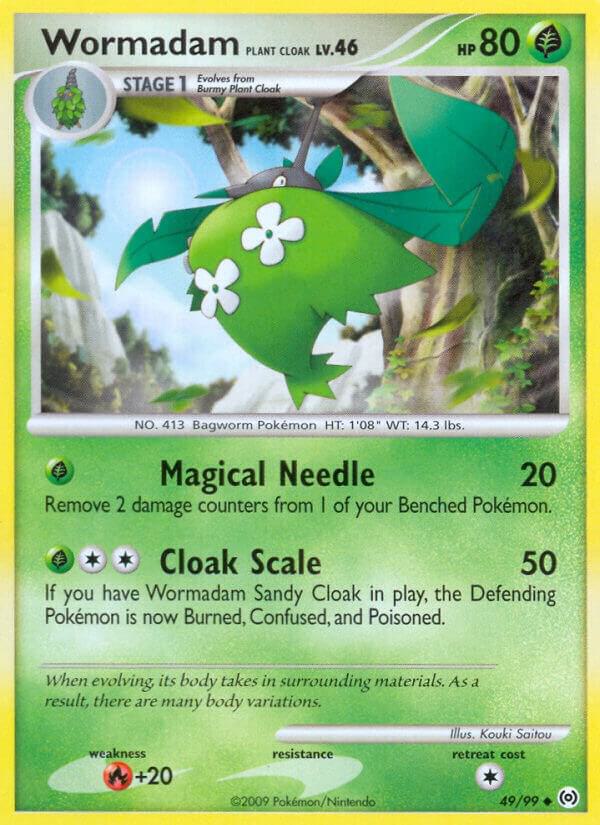 Wormadam Plant Cloak 49/99 card from Arceus