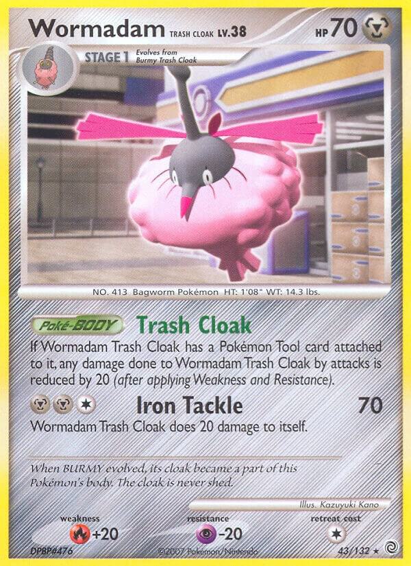 Wormadam Trash Cloak 43/132 card from Secret Wonders