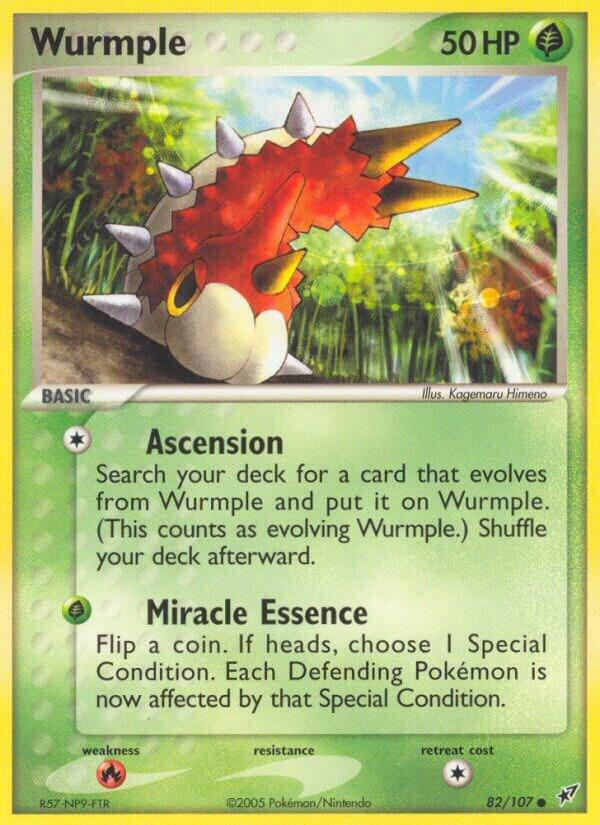 Wurmple 82/107 card from Deoxys