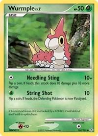 Wurmple 104/130 card from Diamond and Pearl