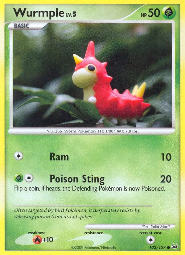 Wurmple 103/127 card from Platinum