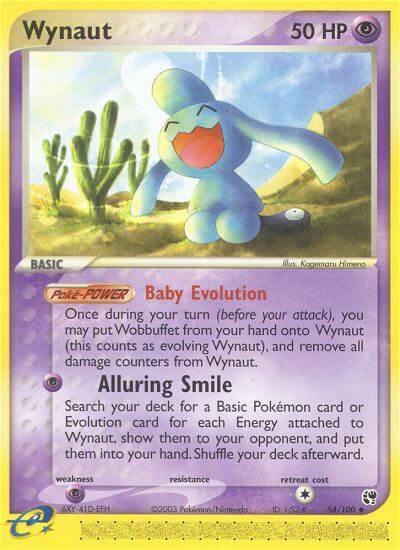 Wynaut 54/100 card from Sandstorm