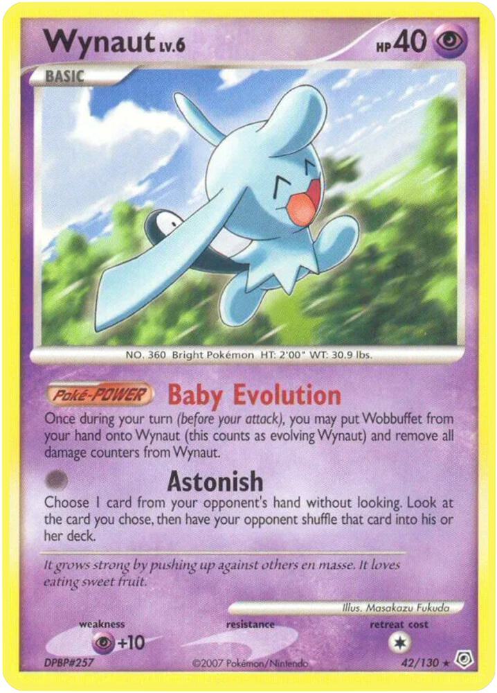 Wynaut 42/130 card from Diamond and Pearl