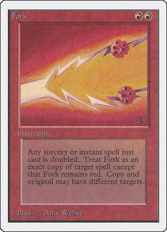 Fork card from Unlimited Edition