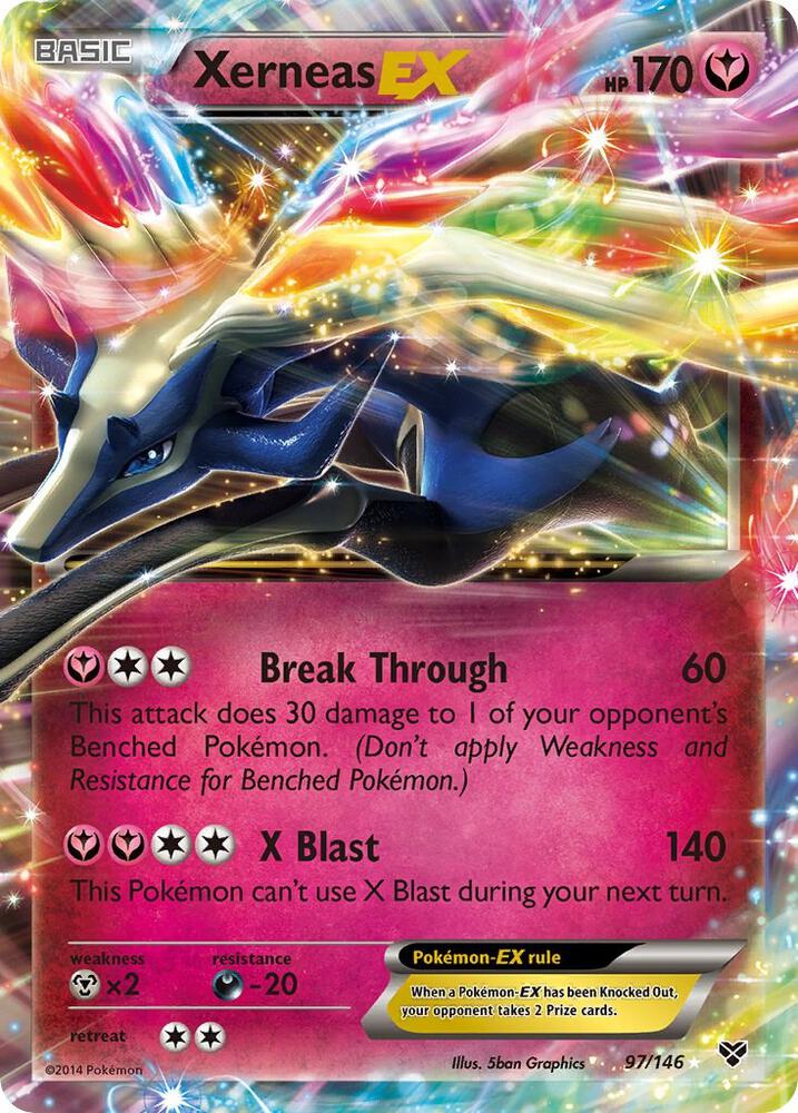 Xerneas EX 97/146 card from XY Base Set