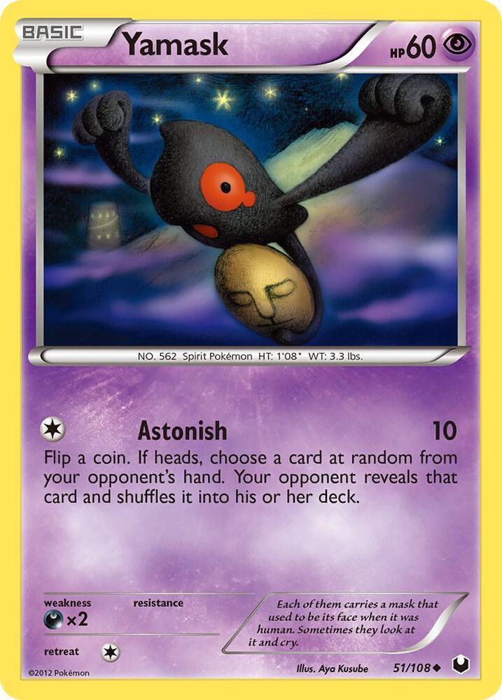 Yamask 51/108 card from Dark Explorers