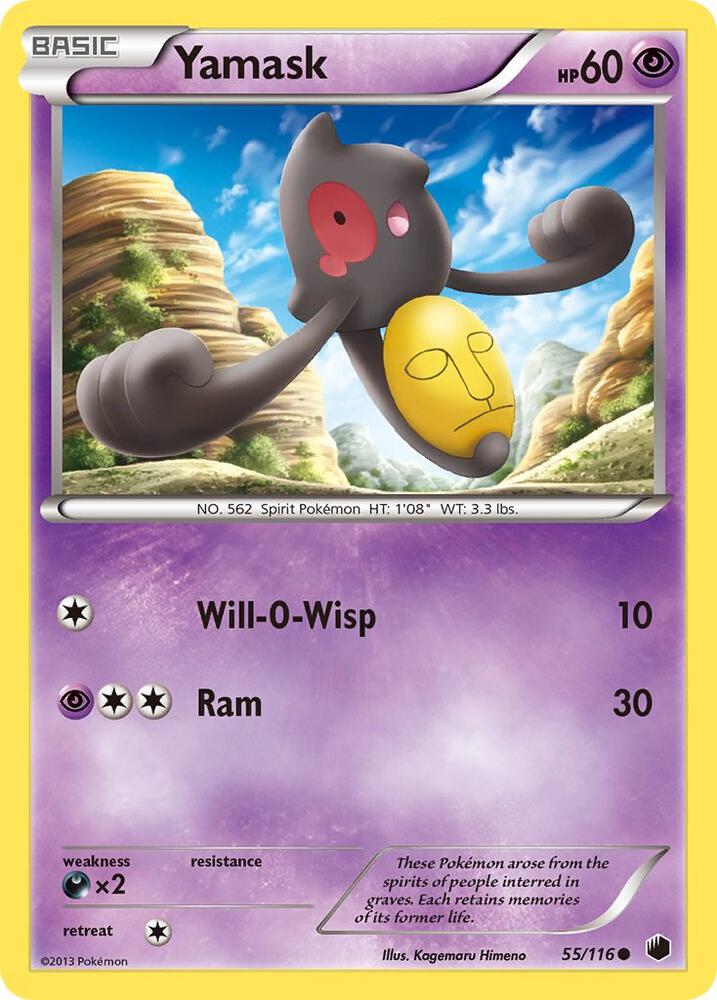 Yamask (55) 55/116 card from Plasma Freeze