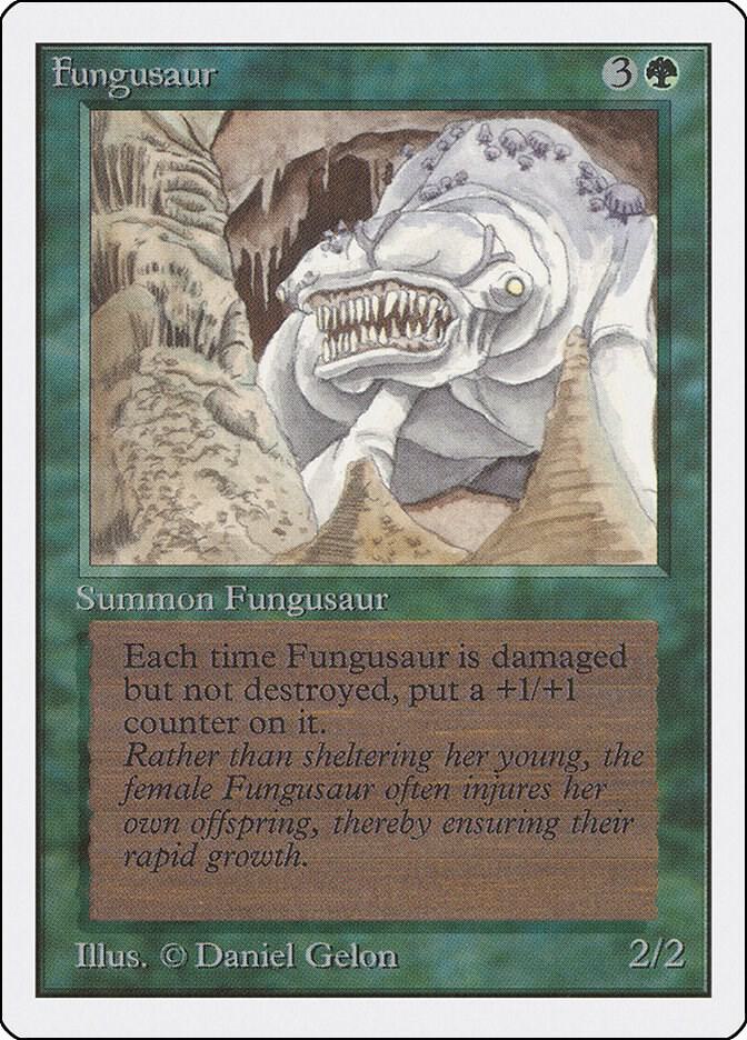 Fungusaur card from Unlimited Edition
