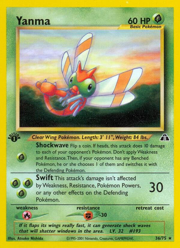 Yanma (36) 36/75 card from Neo Discovery