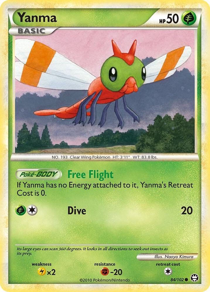 Yanma 84/102 card from Triumphant