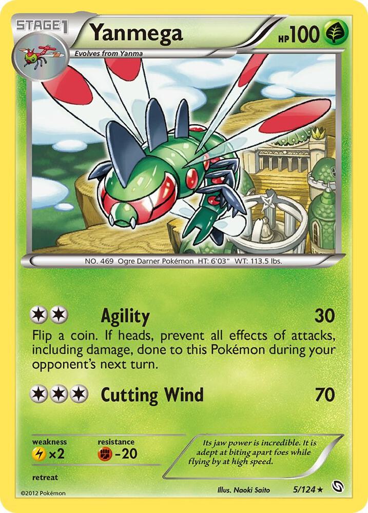 Yanmega 5/124 card from Dragons Exalted