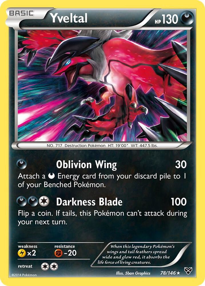 Yveltal 78/146 card from XY Base Set
