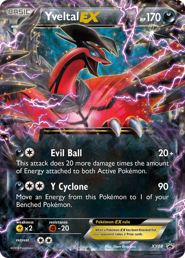 Yveltal EX XY08 card from XY Promos