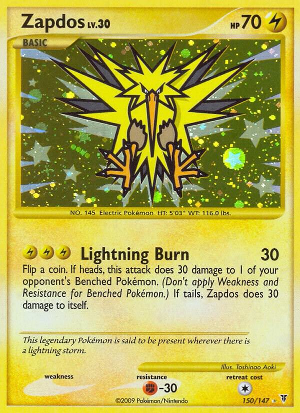 Zapdos 150 card from Supreme Victors