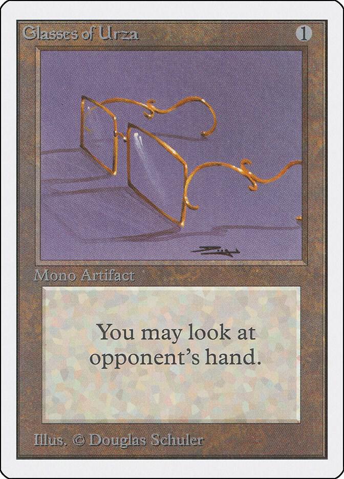 Glasses of Urza card from Unlimited Edition