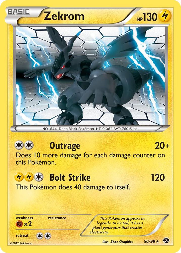 Zekrom 50/99 card from Next Destinies