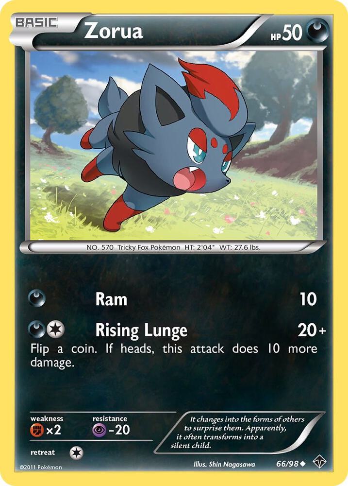 Zorua 66/98 card from Emerging Powers