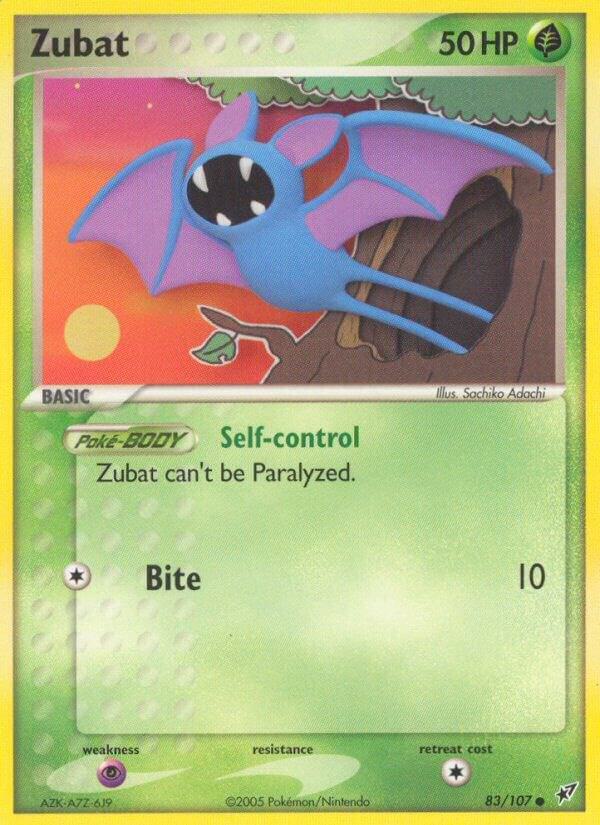 Zubat 83/107 card from Deoxys