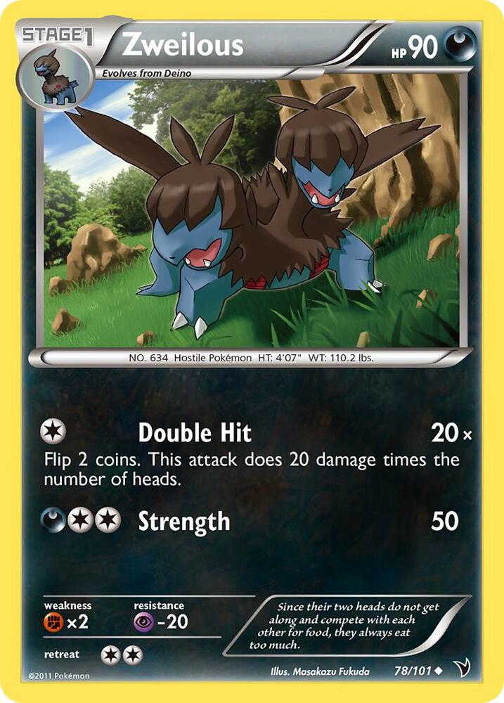 Zweilous 78/101 card from Noble Victories