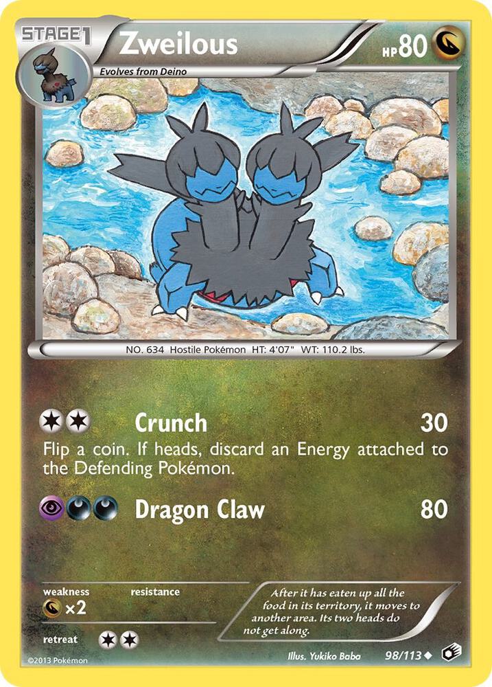 Zweilous 98/113 card from Legendary Treasures