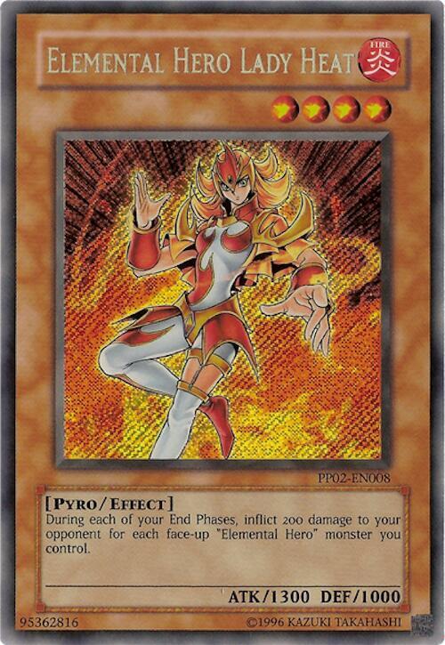 Elemental Hero Lady Heat PP02-EN008 card from Premium Pack 2