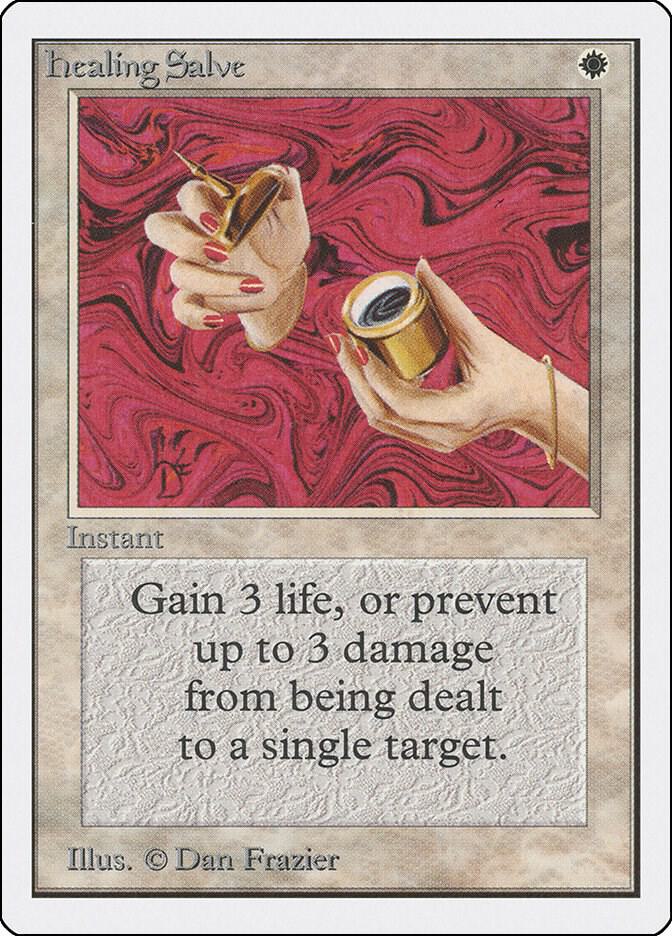 Healing Salve card from Unlimited Edition
