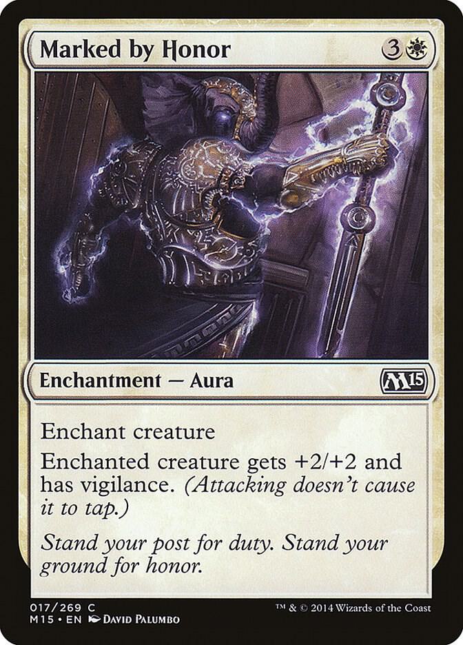 Marked by Honor 17 card from Magic 2015 (M15)