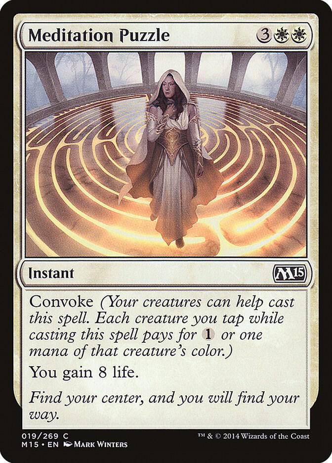 Meditation Puzzle 19 card from Magic 2015 (M15)