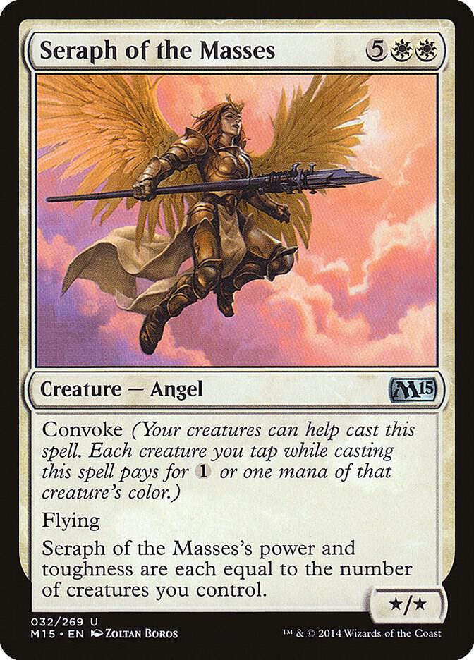 Seraph of the Masses 32 card from Magic 2015 (M15)