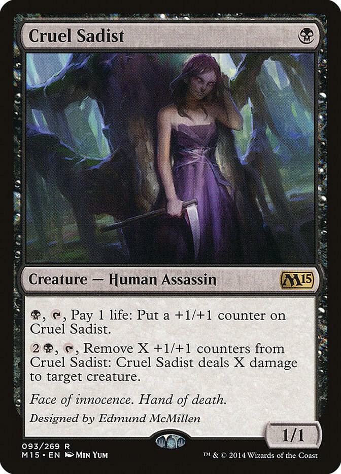 Cruel Sadist 93 card from Magic 2015 (M15)