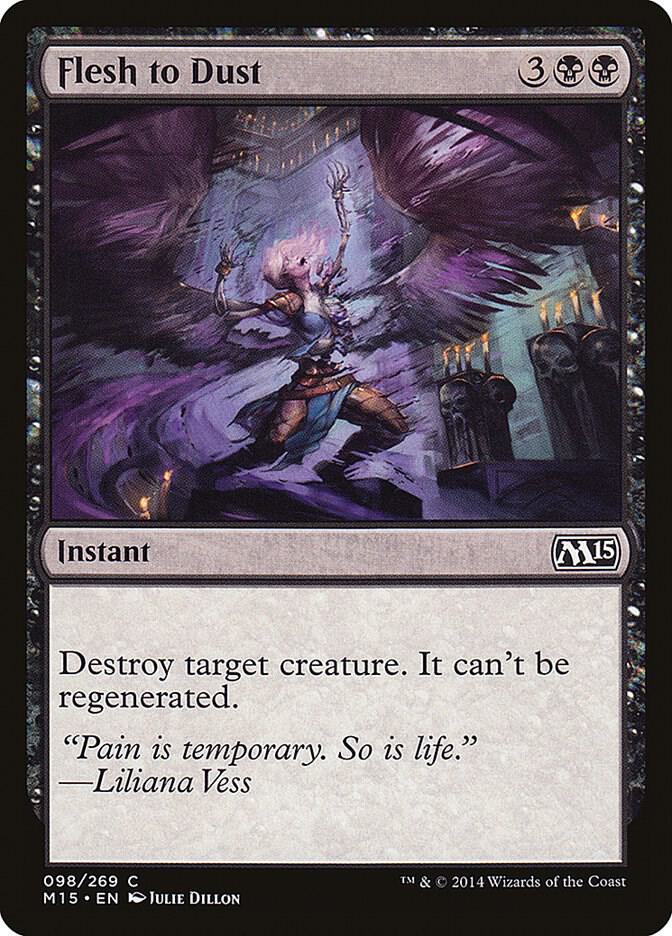 Flesh to Dust 98 card from Magic 2015 (M15)