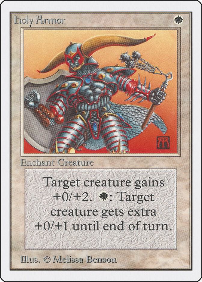 Holy Armor card from Unlimited Edition