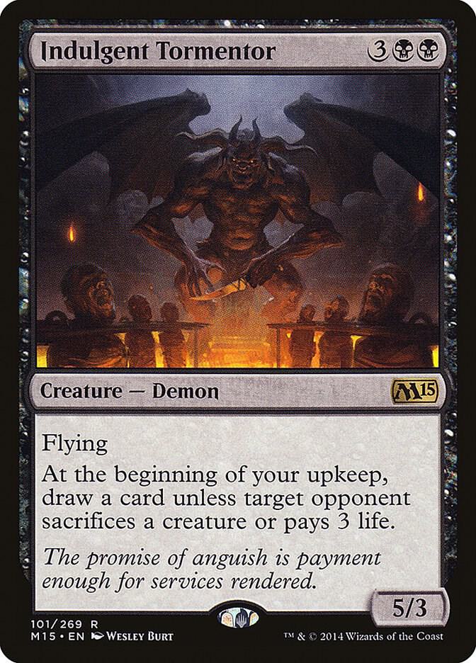 Indulgent Tormentor 101 card from Magic 2015 (M15)