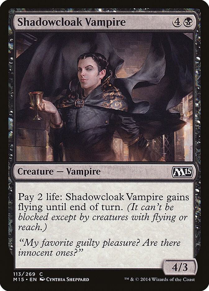 Shadowcloak Vampire 113 card from Magic 2015 (M15)