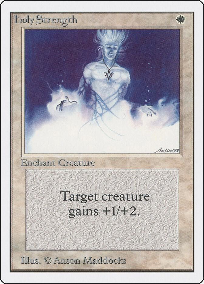 Holy Strength card from Unlimited Edition