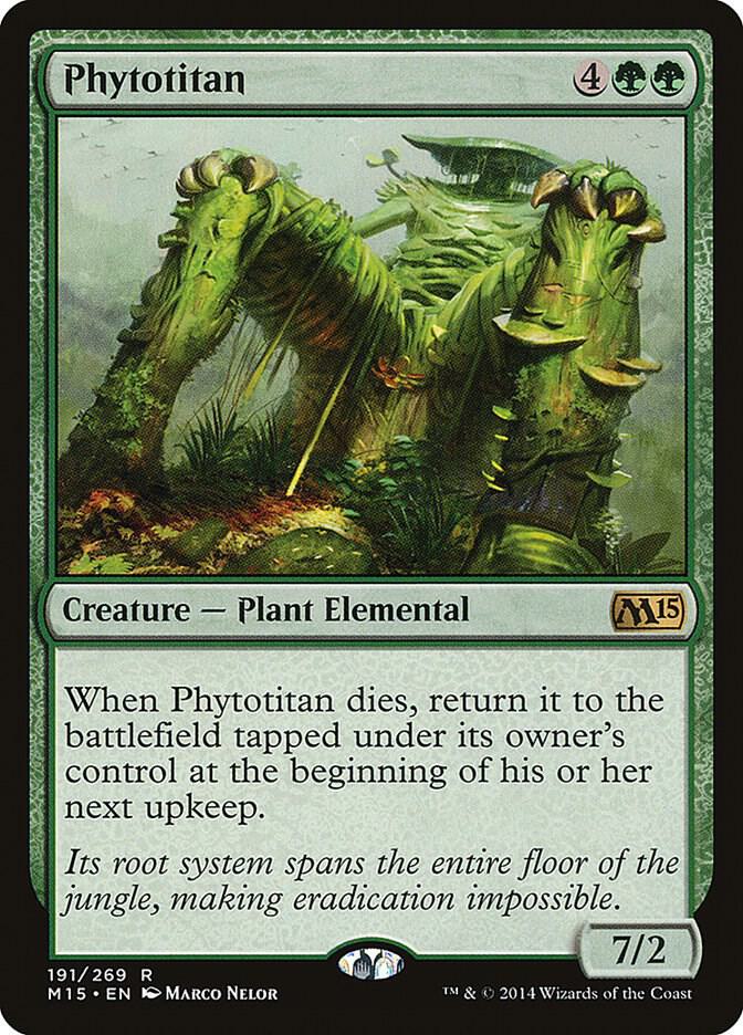 Phytotitan 191 card from Magic 2015 (M15)