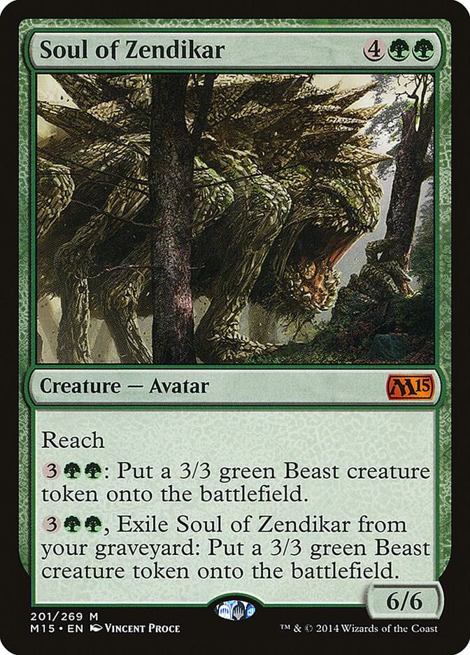 Soul of Zendikar 201 card from Magic 2015 (M15)