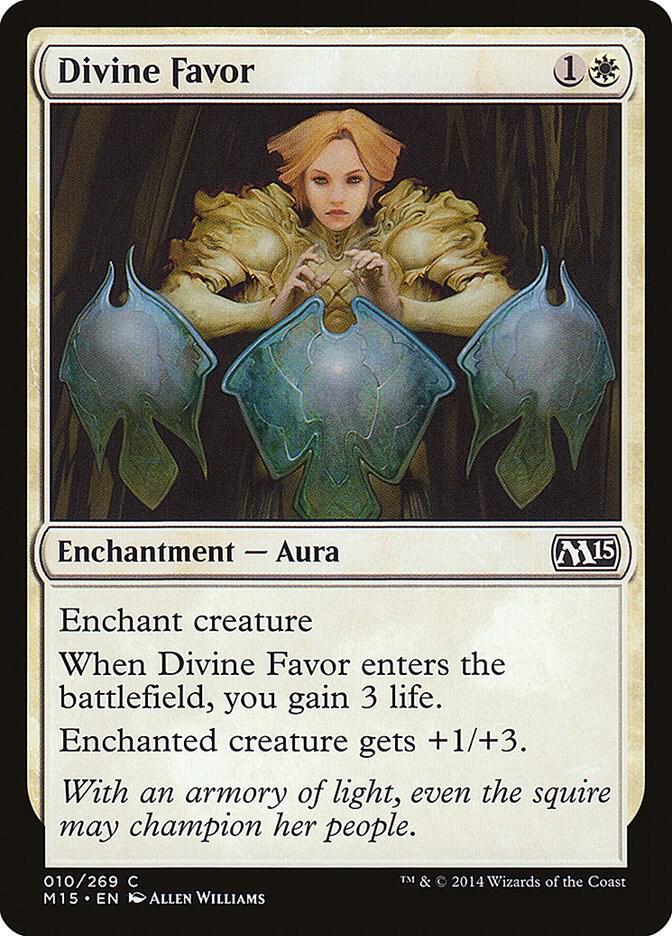 Divine Favor 10 card from Magic 2015 (M15)