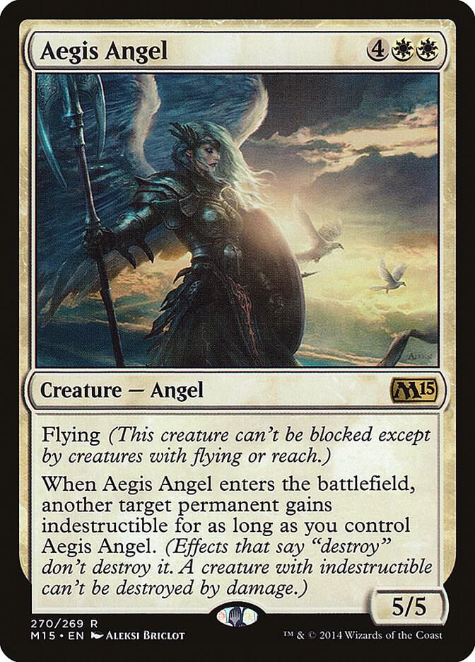 Aegis Angel 270 card from Magic 2015 (M15)