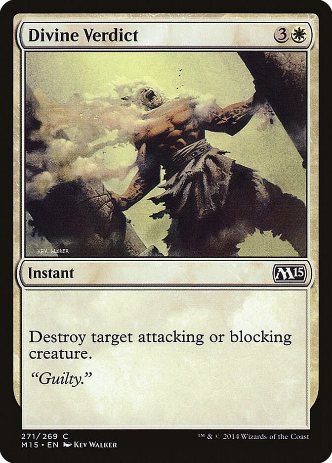 Divine Verdict 271 card from Magic 2015 (M15)