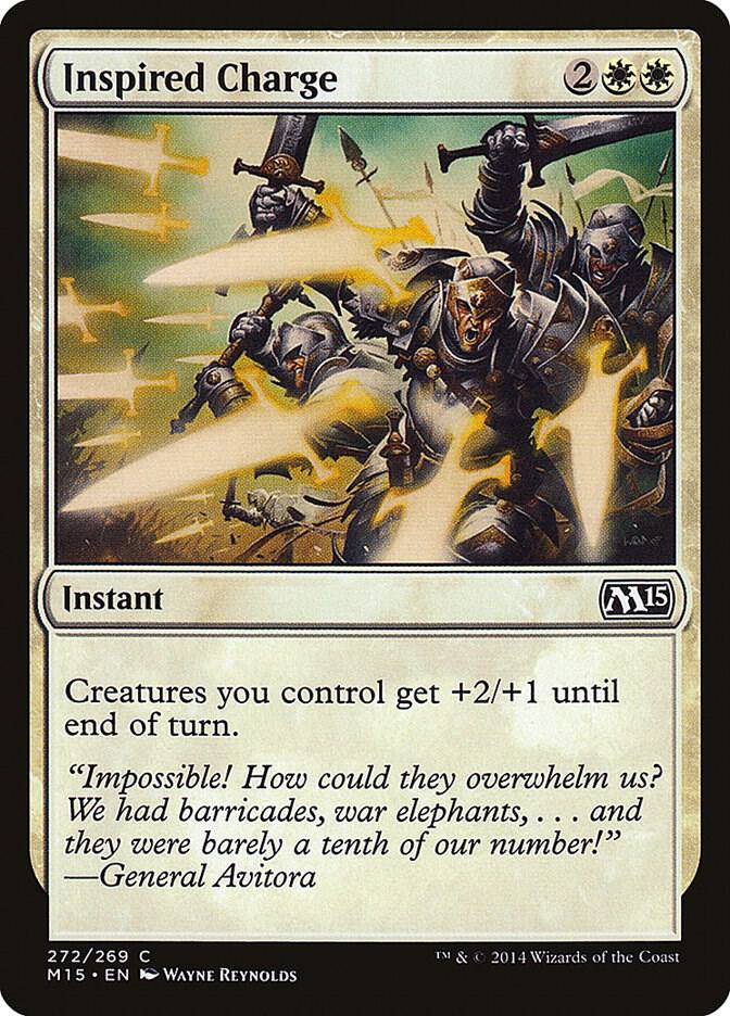 Inspired Charge 272 card from Magic 2015 (M15)
