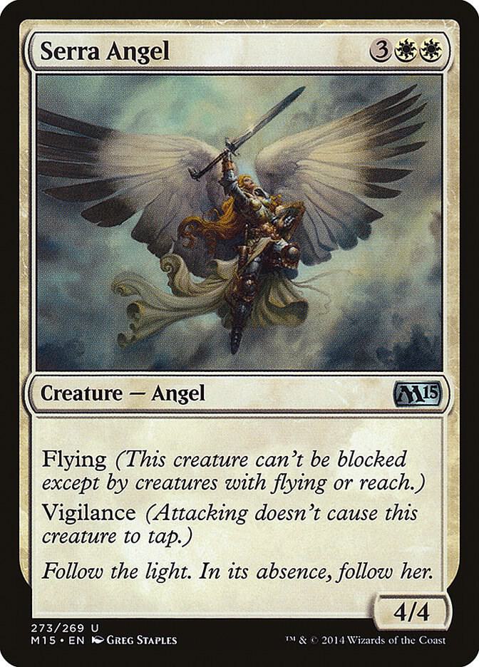 Serra Angel 273 card from Magic 2015 (M15)