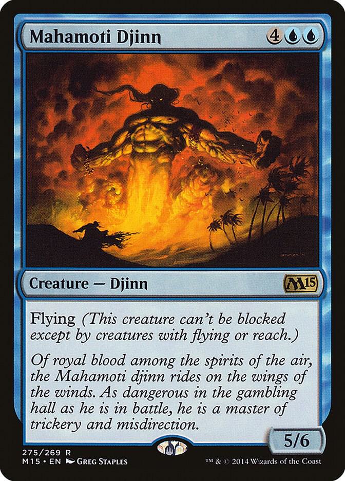 Mahamoti Djinn 275 card from Magic 2015 (M15)