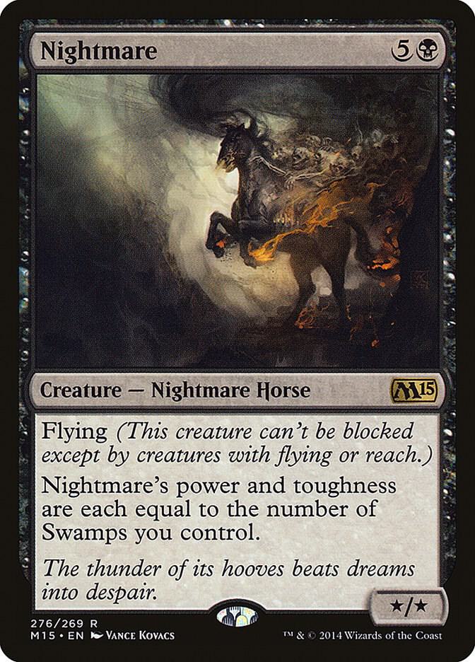 Nightmare 276 card from Magic 2015 (M15)