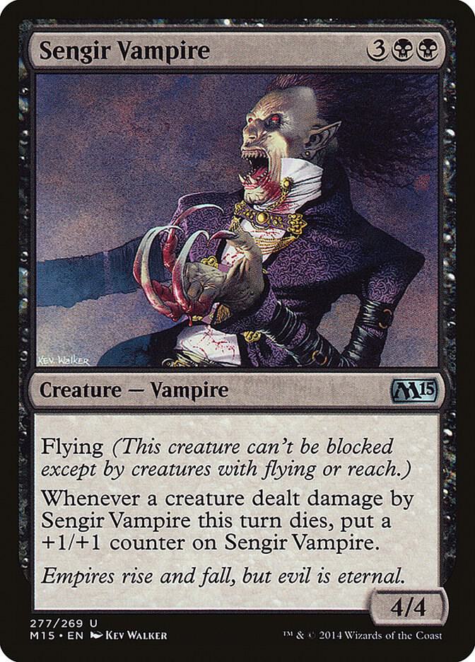 Sengir Vampire 277 card from Magic 2015 (M15)