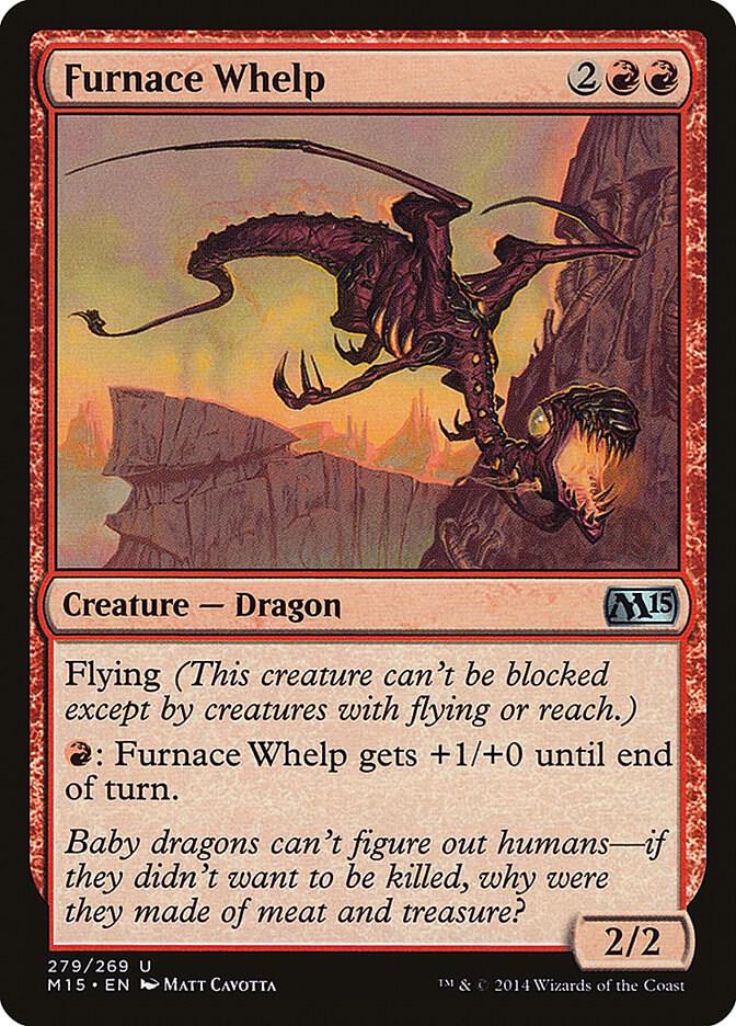 Furnace Whelp 279 card from Magic 2015 (M15)